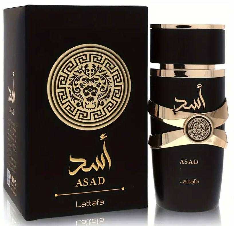 Lattafa Perfumes Asad for Men Eau de Parfum Spray, 3.4 Ounce