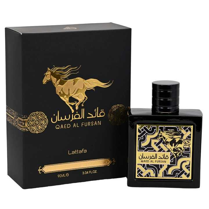 Lattafa Qaed Al Fursan Eau de Parfum Spray for Men, 3.04 Oz / 90ml